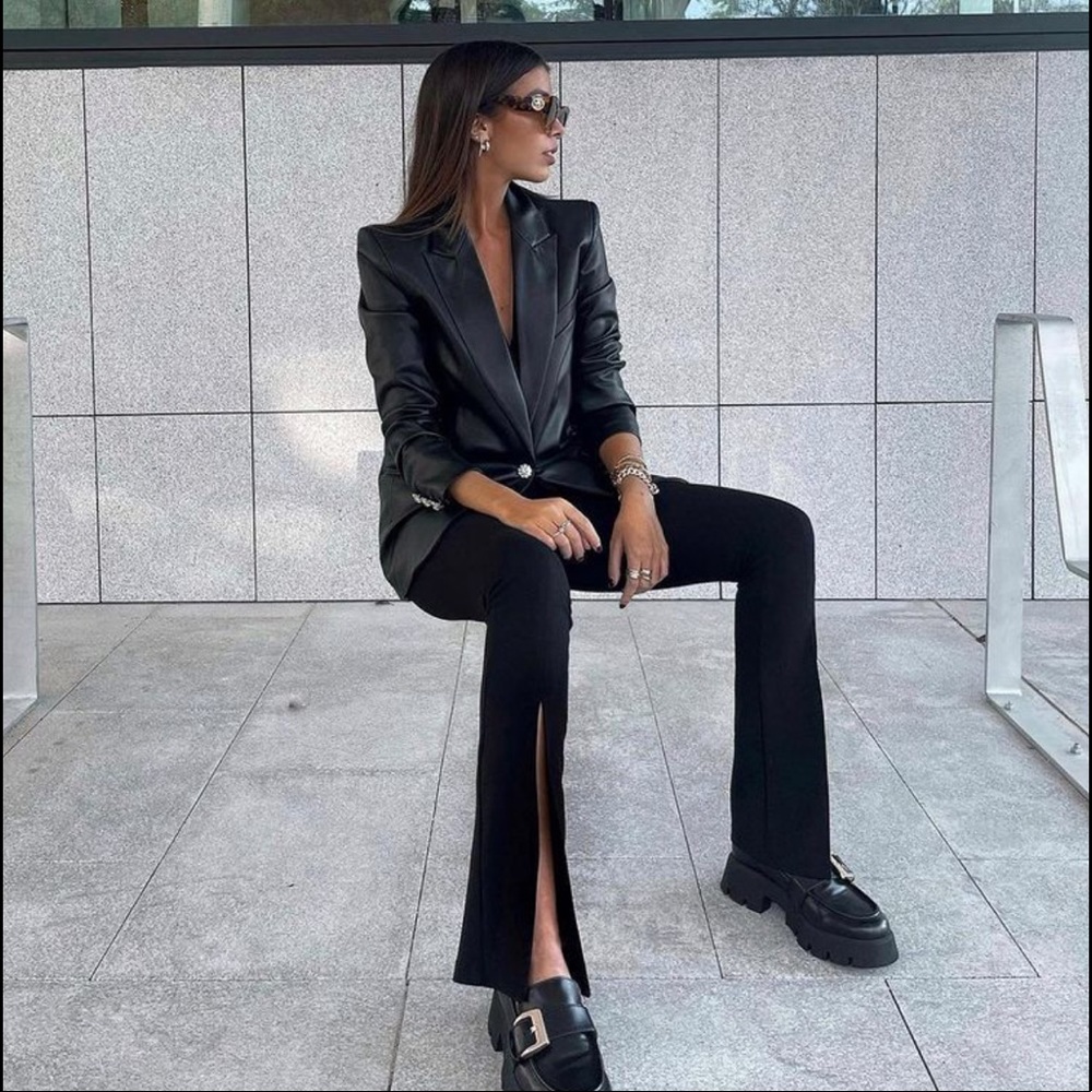 NWT Front Slit Pants